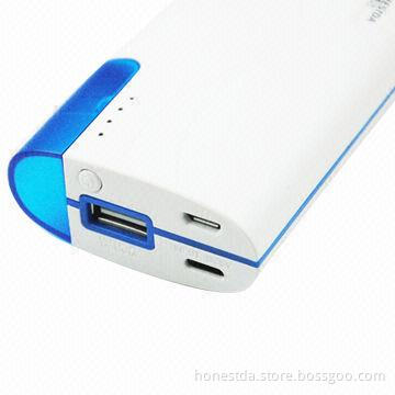 4,400mAh Universal External Power Bank with Battery Indicator, 5V DC/1A Input